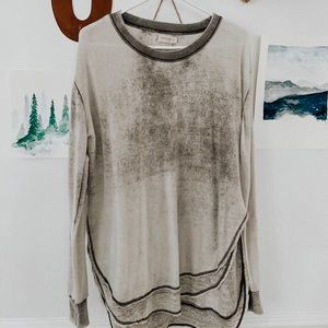 cozy gray sweatshirt/tunic